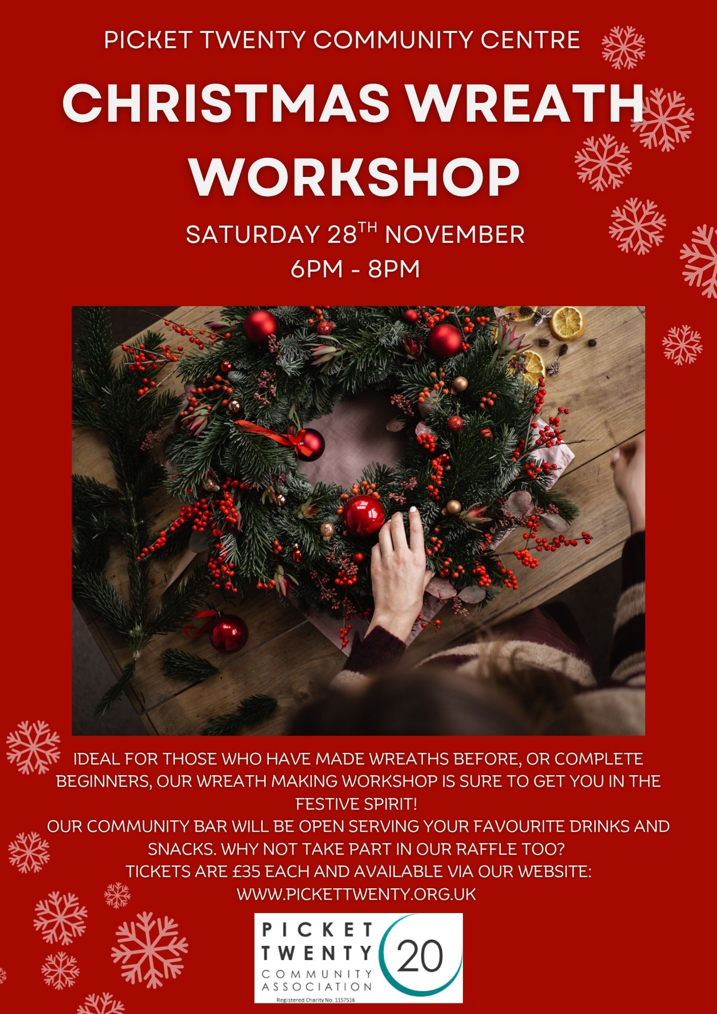 Festive wreath workshop